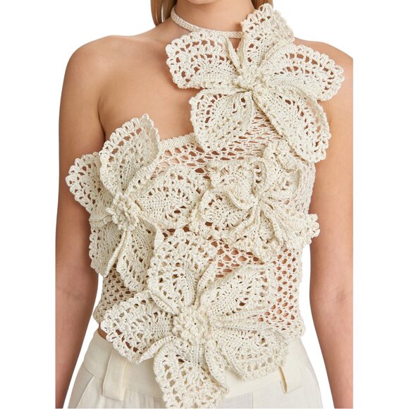 CULT GAIA NAZANIN CROCHET TOP SIZE XS/S NEW